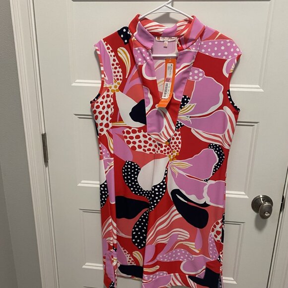Jude Connally Kristen Dress Jude Cloth Mod Garden Poppy - Picture 1 of 4